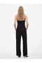 Slim Fit Corset Detailed Strappy Viscose Crop Top - 4