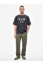 Washable Cotton Short Sleeve Crew Neck Printed Oversize T-Shirt