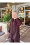 Oversize Hooded Modal Fabric Double Pocket Hijab Two-Piece Set - 6