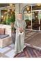 Oversize Hooded Modal Fabric Double Pocket Hijab Two-Piece Set - 4