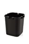 Click Lid with Handle Inner Bucket Countertop Kitchen Trash Can 4 Lt - Black - 3