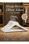 12 Pieces Wooden White Clothes Hangers Fully Varnished