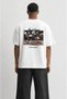 Men's Final Supper Embroidered Oversize T-Shirt Ecru - 3