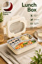 Stainless Steel 3 Compartment Vacuum Food Thermos Lunch Box Portable Lunch Box Lunch Box