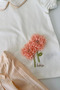 My Little Girl's Floral Appliqué Shorts and Skirt Set - Salmon - 2