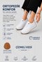 Orthopedic-Sole Daily Soft Comfortable Women's Leather-Look Lace-Up Laser Shoes
