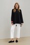 Nilda Slim Sweatshirt Black - 2