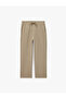 Pocketed, Belted, Fabric Pants - 5