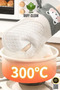 1Pc High Heat Resistant Fireproof Silicone Gloves 35.5 cm Oven Mitts Pink - 7