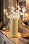 Crystal Vase Gold Coated •• Home Decoration Trend Vase Luxury Living Room Vase Console Desktop | |   Modern Vase Models Flower Vase Tabletop Vase Live Flower & Artificial Flower Balcony Decoration - 2
