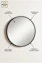 Round Wall Mirror with Black Frame and Integrated Touch Controls 80CM - 3