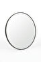 Round Wall Mirror with Black Frame and Integrated Touch Controls 80CM - 5