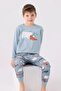2-8 Years We Wild Penguin Boy's Boy's Suit-Baby Blue - 4