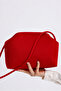 Heybes Women's Red Strap Clutch Portfolio Handbag - 2