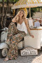 Ethnic Patterned Chiffon Satin Pants (Feel Like You Have No Feeling on It)
