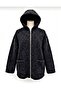 Hooded Front-Pocket Velboa Velvet Laminated Plush Coat - 4