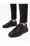 Men's Black Genuine Leather Sports Casual Daily Shoes – Comfortable and Stylish Design - 3