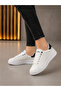 Unisex Orthopedic Comfortable Sneakers - White Black Stone-Embellished - 4