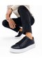 Men's Black Genuine Leather Sports Casual Daily Shoes – Comfortable and Stylish Design - 2
