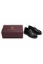 Fv003 Men's Black Genuine Leather Laceless Loafer Eva Sole - Full Fit - 7