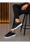Unisex Faylon Sole Orthopedic Sports Shoes - Black White Stone