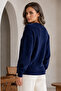 Buttoned Beard Cardigan N3328 Navy Blue - 3
