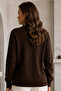 Buttoned Beard Cardigan N3328 Brown - 3