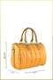 Strins Women's Striped Quilted Pattern Travel Bag - Yellow - 2