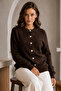 Buttoned Beard Cardigan N3328 Brown