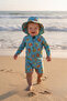 Poll Baby Baby Boy Long Sleeve Swimsuit Hat Sea Booties Set