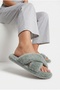 Set of 3 Plush Cross-Strap Women's House Slippers Comfortable and Stylish Winter Lightweight Non-Slip - 8