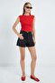 Slim Fit Blouse with Draped Sides - 6