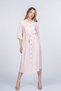 Women's Summer Pink Armina Shoulder Tulle Detail Viscose Dress 50394