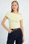 Basic Madonna Collar Slim Fit Blouse