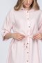 Women's Summer Pink Armina Shoulder Tulle Detail Viscose Dress 50394 - 3