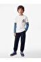 Cotton Long Fake Sleeves Crew Neck Printed T-Shirt