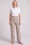 Women's Stone Zipper Detail Viscose Trousers