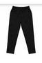 Children's Pants with Elastic Waist and Laces, Black Color, Canvas Fabric, School, Daily, Comfortable...