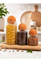 3-Size Food Glass Jar with Top Lid – Stylish and Practical Storage Jar