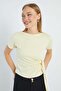 Side Tie Modal Crop T-Shirt - 5