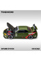 Timemicro 1:64 Nissan Skyline Gt-R R34 Matte Green Disruption Hood and Trunk Openable Tm646317 - 7
