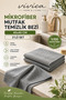 (3 Pieces) Microfiber Cleaning Cloth 40X40 cm – Kitchen, Glass, Countertop and Multi-Purpose Cleaning Cloth, Stain-Resistant, Odor-Free