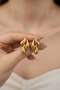 Yellow Color Drop Design Stylish and Modern Bijouterie Earrings for Women - 4