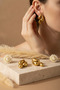 Yellow Color Drop Design Stylish and Modern Bijouterie Earrings for Women - 5