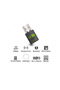 محول USB WiFi Bluetooth، جهاز استقبال خارجي للشبكة اللاسلكية ثنائي النطاق 2.4/5 جيجاهرتز بسرعة 600 ميجابت في الثانية - 7