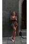 Zr Model V-Neck Leopard Basic Flared Mini Dress with Shorts - 5