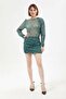 Zebra Patterned Chiffon Mini Dress
