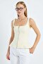 Zippered Thick Strap Peplum Blouse - 2