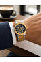 Maestro Moonshine Men's Watch – 42mm Black Skeleton Open-Heart Dial, Self-Winding - 5