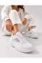 Women's Glittery, 6 cm Raised Sole, Lace-Up, Casual Sneakers